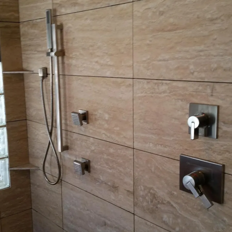 Shower fixture installation for Frozen Pipe Repair in McHenry